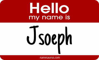 Hello my name is Jsoeph png download