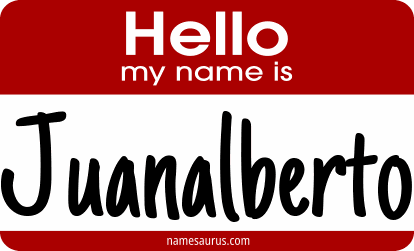 Hello my name is Juanalberto png download