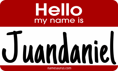Hello my name is Juandaniel png download