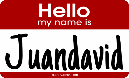 Hello my name is Juandavid png download