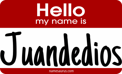 Hello my name is Juandedios png download