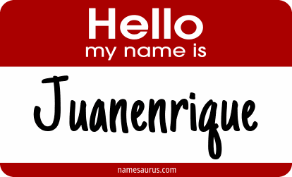 Hello my name is Juanenrique png download