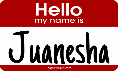 Hello my name is Juanesha png download
