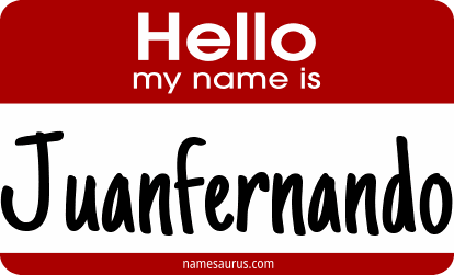 Hello my name is Juanfernando png download