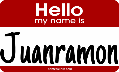 Hello my name is Juanramon png download