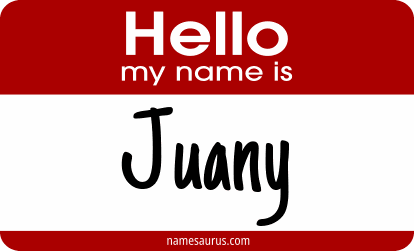 Hello my name is Juany png download
