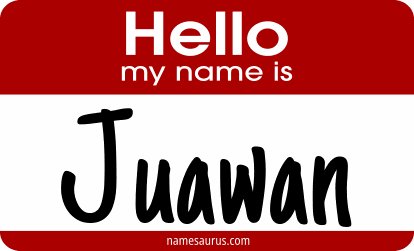 Hello my name is Juawan png download