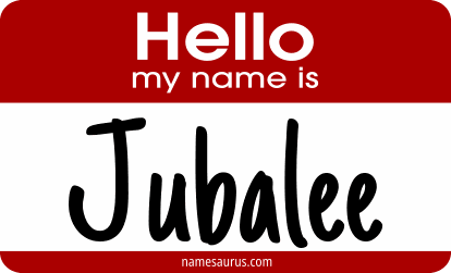 Hello my name is Jubalee png download