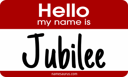 Hello my name is Jubilee png download