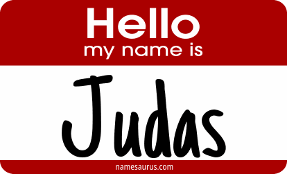 Hello my name is Judas png download