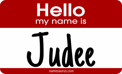 Hello my name is Judee png download
