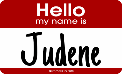 Hello my name is Judene png download