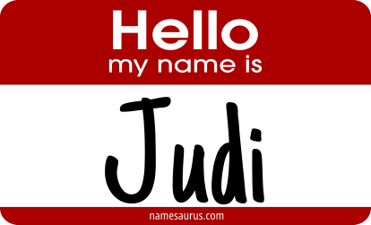Hello my name is Judi png download