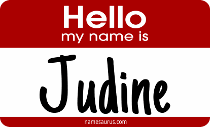 Hello my name is Judine png download
