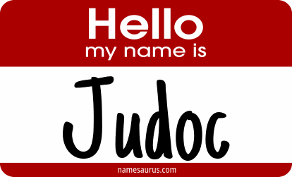 Hello my name is Judoc png download