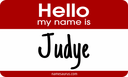 Hello my name is Judye png download
