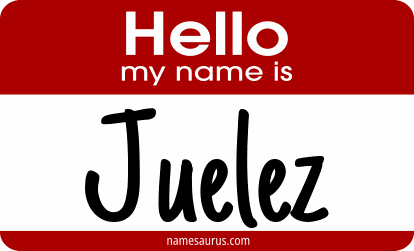 Hello my name is Juelez png download