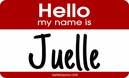 Hello my name is Juelle png download