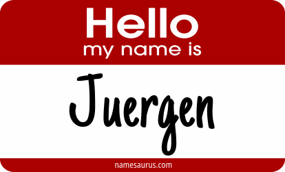 Hello my name is Juergen png download