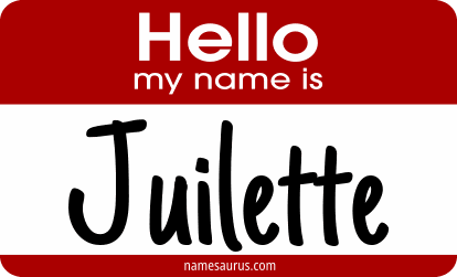 Hello my name is Juilette png download