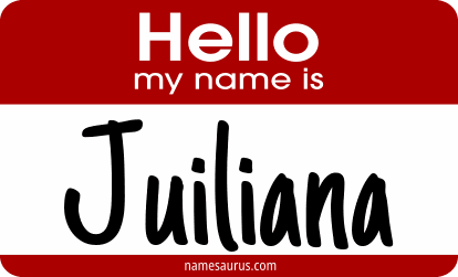 Hello my name is Juiliana png download