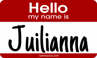 Hello my name is Juilianna png download