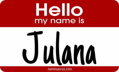 Hello my name is Julana png download