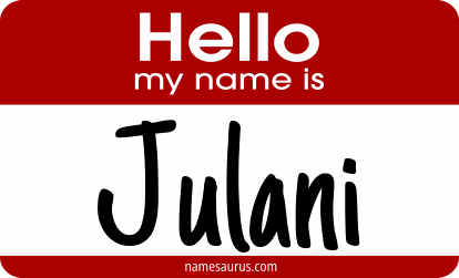 Hello my name is Julani png download