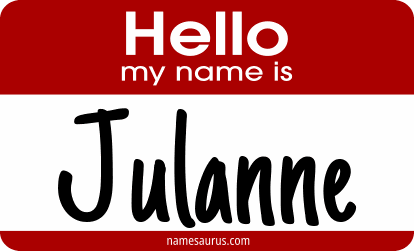 Hello my name is Julanne png download