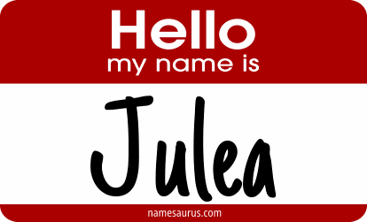 Hello my name is Julea png download