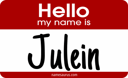 Hello my name is Julein png download