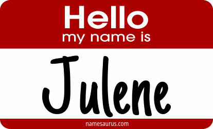 Hello my name is Julene png download