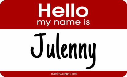 Hello my name is Julenny png download