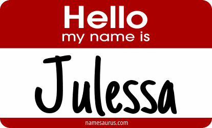 Hello my name is Julessa png download