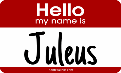 Hello my name is Juleus png download