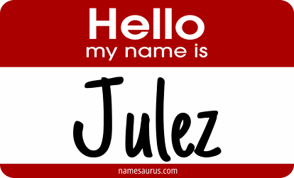 Hello my name is Julez png download