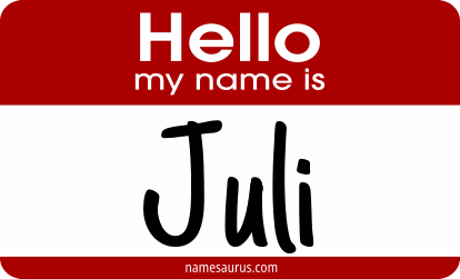 Hello my name is Juli png download