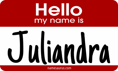 Hello my name is Juliandra png download
