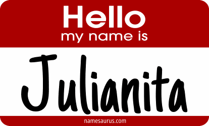 Hello my name is Julianita png download
