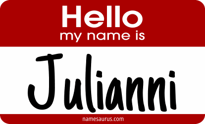 Hello my name is Julianni png download