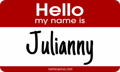 Hello my name is Julianny png download