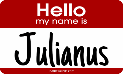 Hello my name is Julianus png download