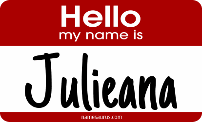 Hello my name is Julieana png download