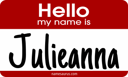 Hello my name is Julieanna png download
