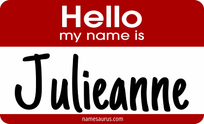 Hello my name is Julieanne png download