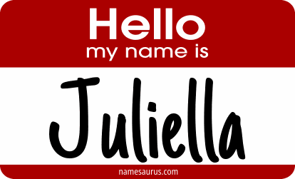 Hello my name is Juliella png download