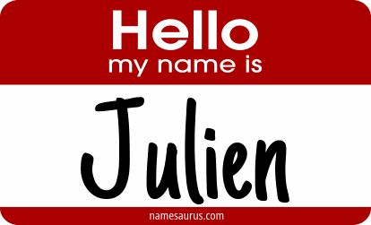 Hello my name is Julien png download