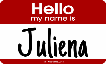 Hello my name is Juliena png download