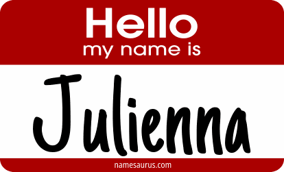 Hello my name is Julienna png download