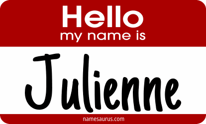 Hello my name is Julienne png download